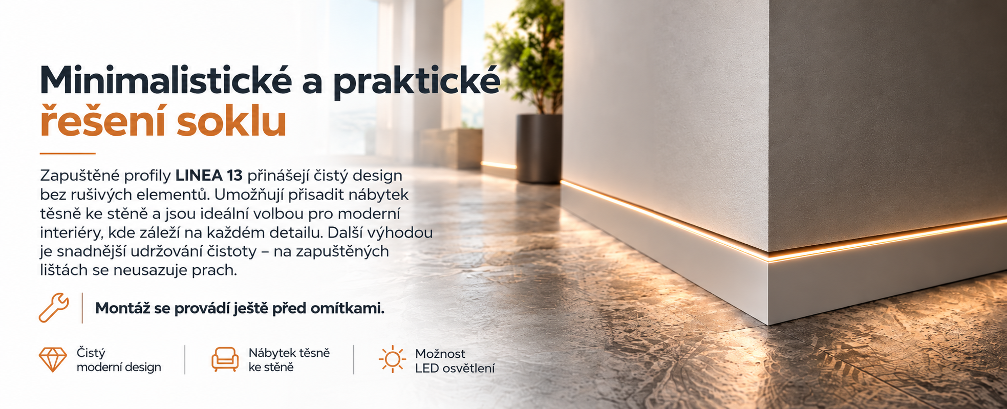 Skryté lišty LINEA 13